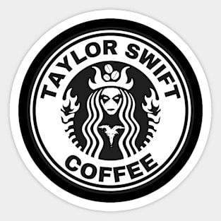 Coffee Logo Illustration - TaylorSwift Sticker